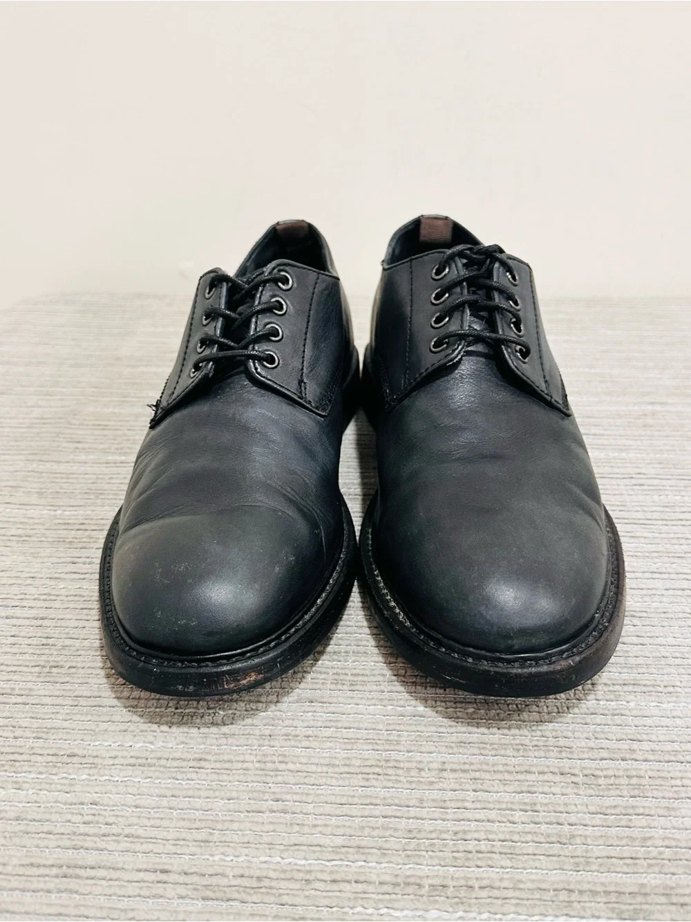 Frye Paul Oxford Men's Shoes Size 10 Dark Charcoal Gray Black Leather 3480271